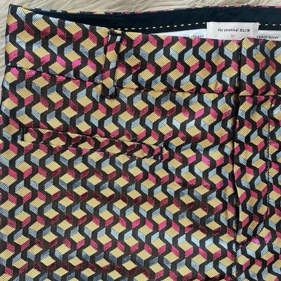 Anthropologie Metallic Patterned Trousers - Picture 4 of 9